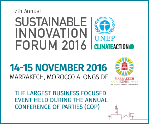 SUSTAINABLE INNOVATION FORUM 2016 機関パートナーに就任